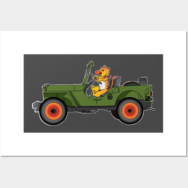 Jeep Animal Wall Art by AltTabStudio